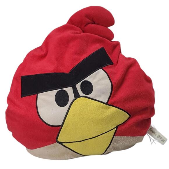Angry Birds 15 Inch Plush Squeeze Pillow - Red Bird - Picture 1 of 9